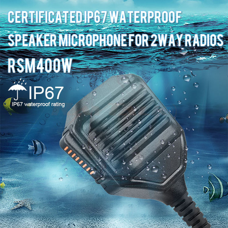Waterproof speaker microphone for radios