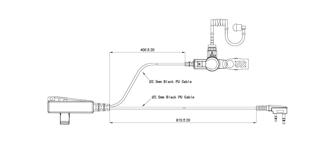 security walkie talkie earpiece