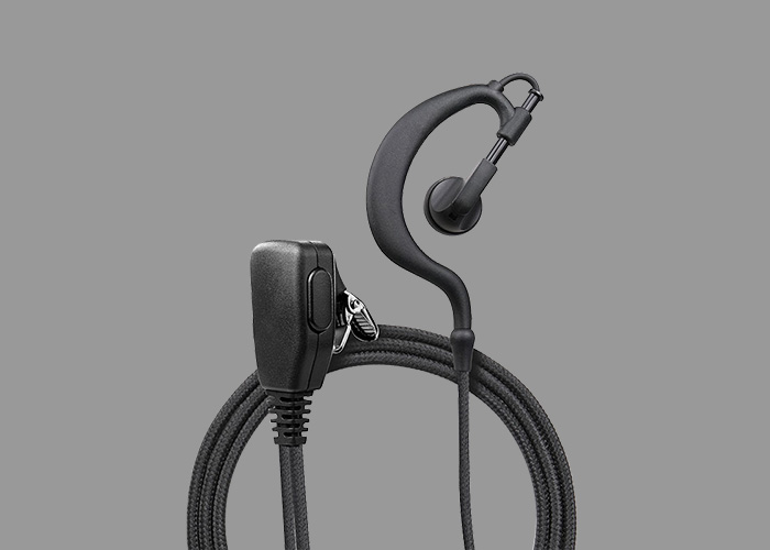 walkie talkie ear hook with ptt mic