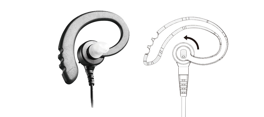 3.5 mm earpiece for 2 way radio