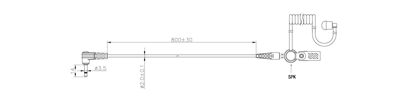 acoustic tube surveillance earpiece