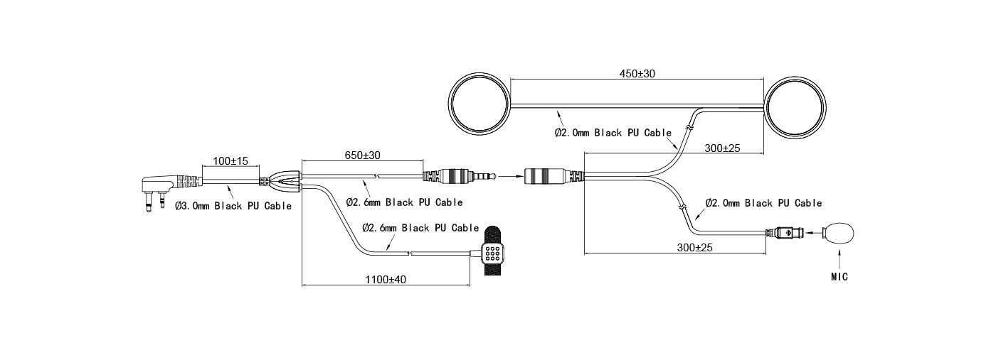 motorcycle two way radio headset