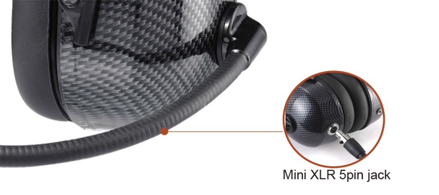 Noise Cancelling Headset with Mic and 2 PTT Button