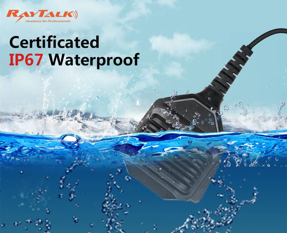 waterproof speaker microphone