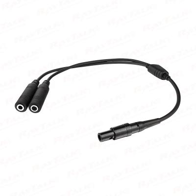 GA Headset to 6 Pin LEMO Connector Cable