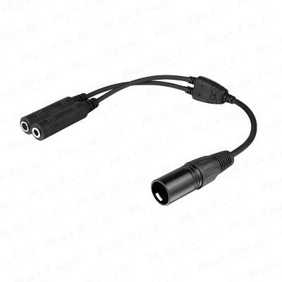 GA Headset dual plug to Airbus headset Adapter Cable