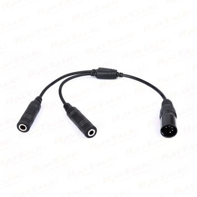 CB-04 GA Headset dual plug to Airbus headset Adapter Cable