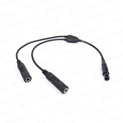 CB-08 GA Headset to 6 Pin LEMO Connector Cable