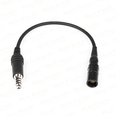 CB-05 Bo se A20 6 pin LEMO headset to Helicopter headset adapter