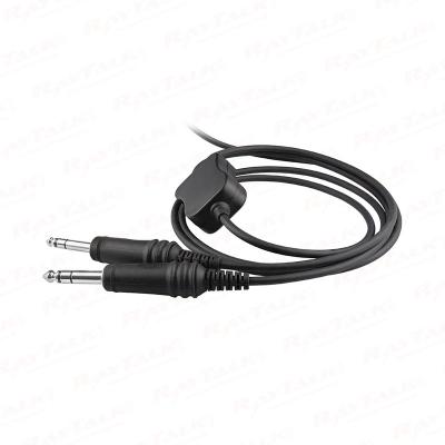 GA dual plugs Replacement Headset Cable with Control module