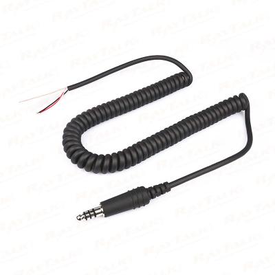 CB-15 Replace Helicopter Headset Coiled Cord