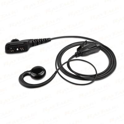 EM-3327 C-Shape ear hook earpiece security headset with PTT for radio