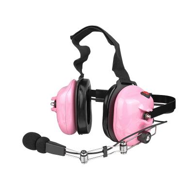 B-51Q 2 way radio heavy duty noise cancelling headphones with Mic and Metal Boom Arm