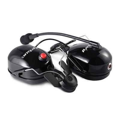 RAN-3000HM Heavy Duty Dual Muff Headset with PTT and Mic for Safety Helmet/Hard Hat