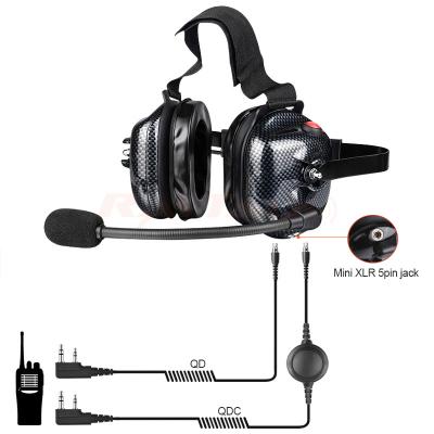 B-50CF Radio intercom Heavy Duty Noise Reduction Headset headphones