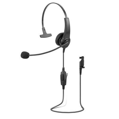 RHS-0219A OEM Lightweight Single Muff Style Headset with boom MIC and Inline PTT