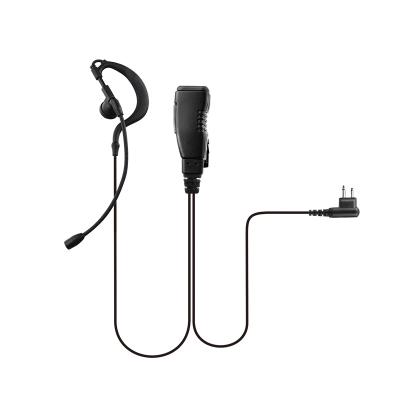 REMB-0127 G shape Ear hook earpiece with Boom Mic for 2 way radios