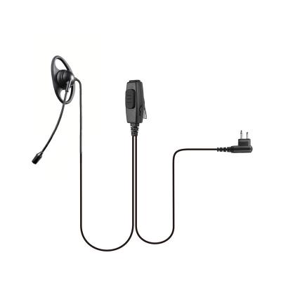 REMB-0219 walkie talkie D shape earpiece with Boom Microphone
