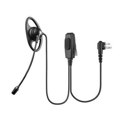 walkie talkie D shape earpiece