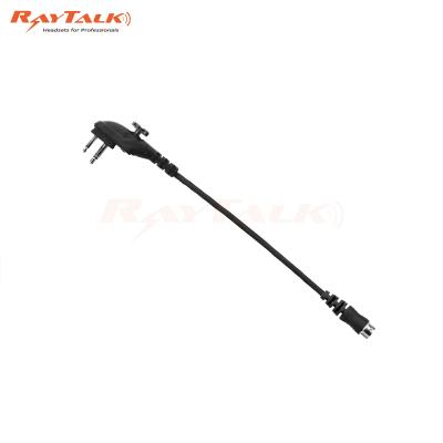 HRS 6 pin-Audio accessory Speaker Mics Surveillance earpiece Quick Disconnect Cable for multiple brand radios