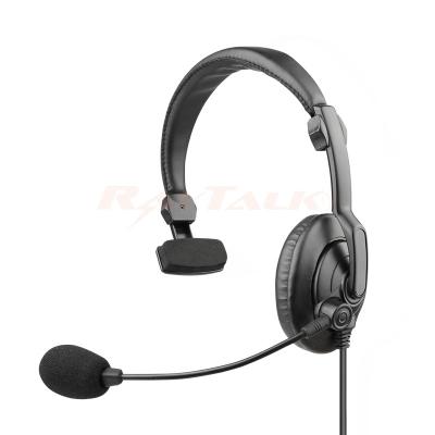RHS-0436 Over-the-Head single side Headset with PTT and noise cancelling Mic for walkie talkies