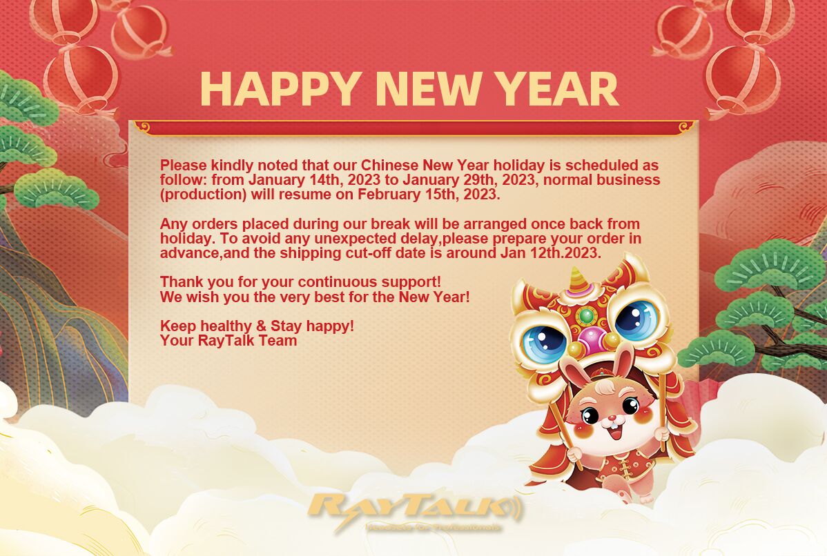 New Year Holiday Notice