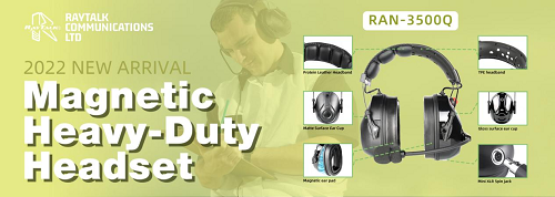 RAN-3500Q, a heavy-duty headset for two way radios